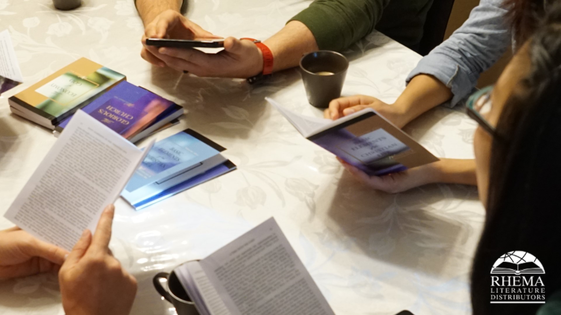 Group reading our books together